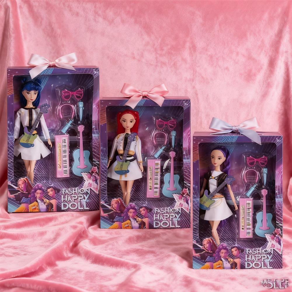 Limited  Sale! 30cm Kpop "Demon Hunters" Anime Character Vinyl Doll - Rumi/Mira/Zoey Idol Figure, High-Quality Birthday Gift