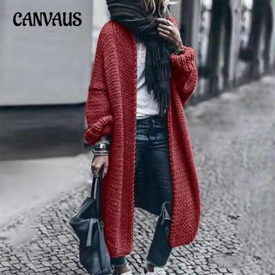 Pulover de damă cu mărimi mari, cardigan lung tricotat de toamnă și iarnă