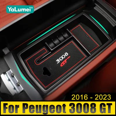 Per Peugeot 3008 GT 2017 2018 2019 2020 2021 2022 2023 3008GT Hybrid Car Bracciolo Centrale Organizer Box Accessori
