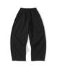 KNITTED Curved Training Pants Black