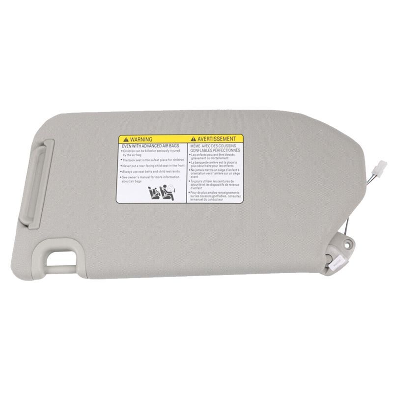 Powerful 2PCS Gray Sun Visor With Lamp For 2013-2018 Pathfinder, 2014-2017 Infiniti QX60 96400-9PB0A, 96401-9PB0A Replacement Ac