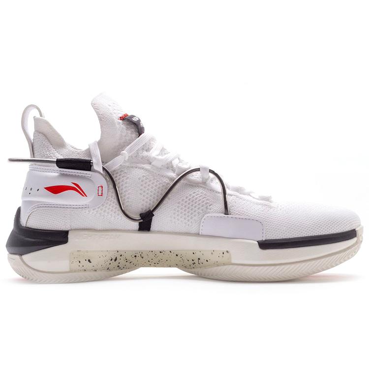 Li Ning Speed 6 Cushioning Slip Resistant Abrasion Resistant Low Top Basketball Shoes Men's Black White ABAP071-U