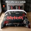 Slipknot Design Bed Bedding Set 1 Duvet Cover + 2 Pillowcases Soft Breathable Household Bed Linens