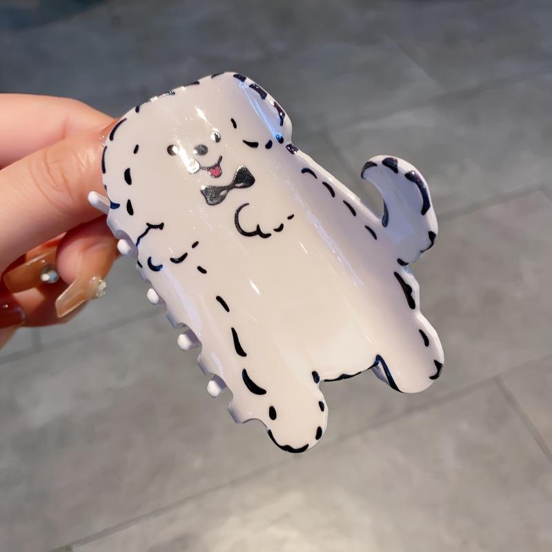 1pc Cute Pet Gripper Women's New Clip Headpiece Half Hair Clip Back of Head Shark Gripper