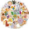 50 Rainbow Boya Series Stickers DIY Mobile Case Flat Refrigerator Skateboard Pack