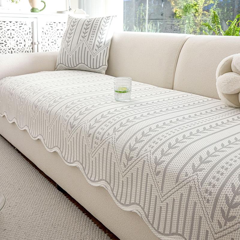 

Cool Doudou Sofa Cushion Summer Cool Feeling Special-Shaped Straight Row High-End Anti-Cat Scratch New Sofa Mat Cushion 70*70cm