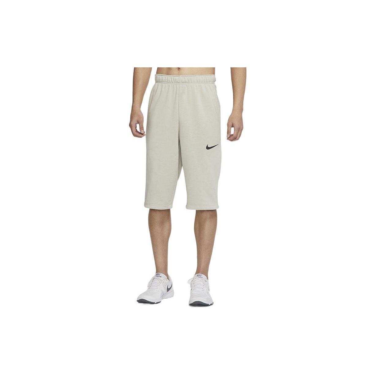 

Мужские эластичные дышащие шорты с однотонным логотипом Nike, светло-хаки CZ7398-145