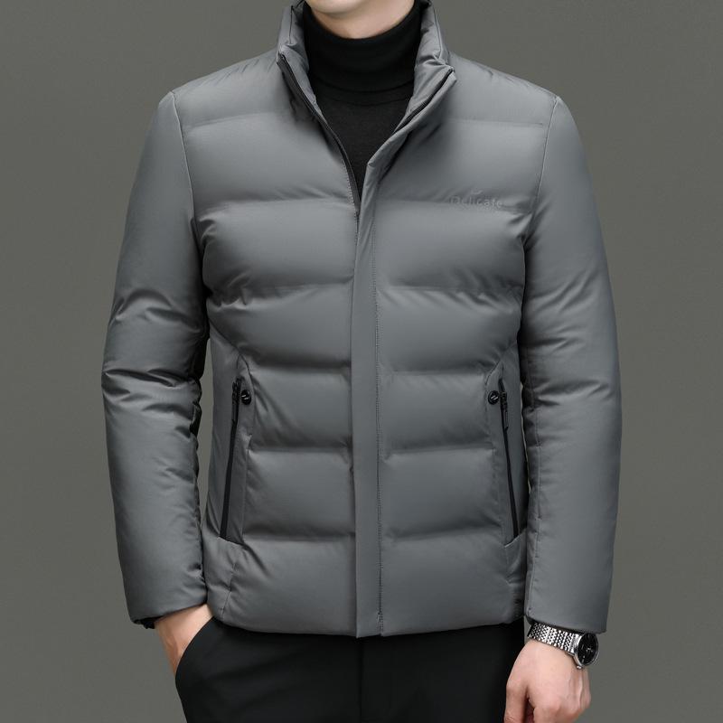 Men s Autumn/Winter Stand Collar Casual Warm Jacket XXXL