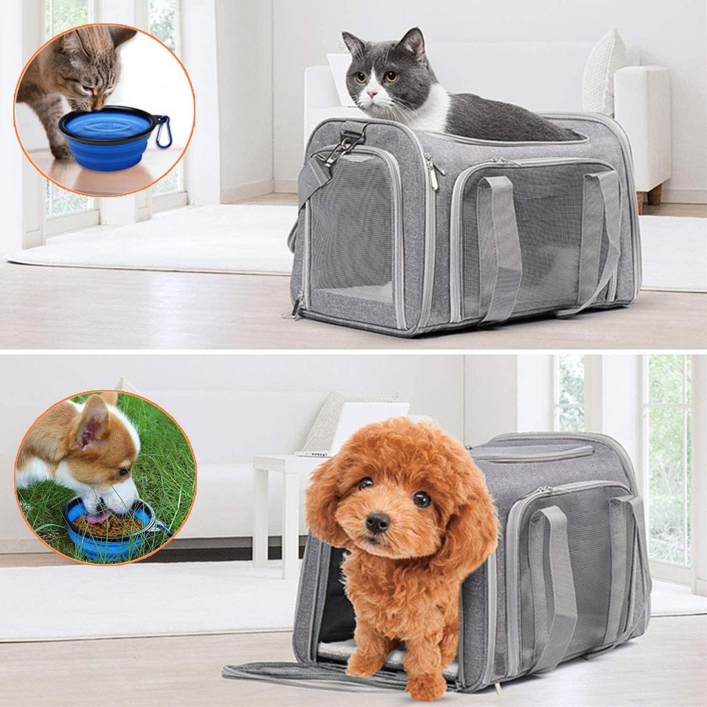 Foldable pet cat carrier small medium and large small for with soft dog pet carrier bag carrier, bag, dog, cat, dog, rabbit, odorless,