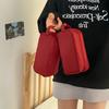 Black Korean Stationery Bag Desktop Storage Solid Color Pencil Pouch Multilayer Pencil Case  School