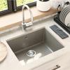 Grey Kitchen Sink 530 x 460 mm 80percent  Quartz and 20percent  Resin
