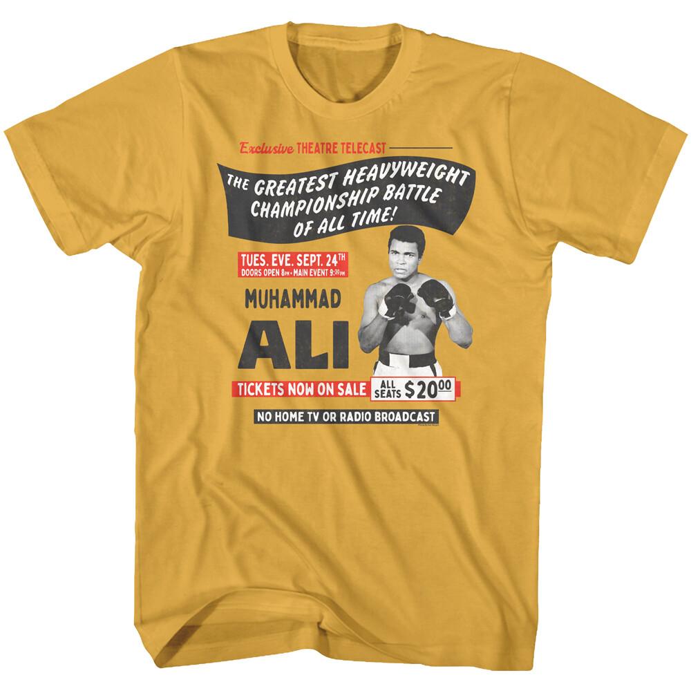

Muhammad Ali Mens New T-Shirt Heavyweight Champion Official Ginger Sizes SM -2XL Unisex T-Shirt XXXXL
