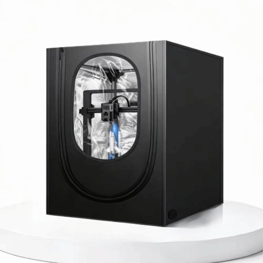 Black 3D Printer Enclosure Fireproof Printer Protection Cover for Bambu Lab X1C/X1E