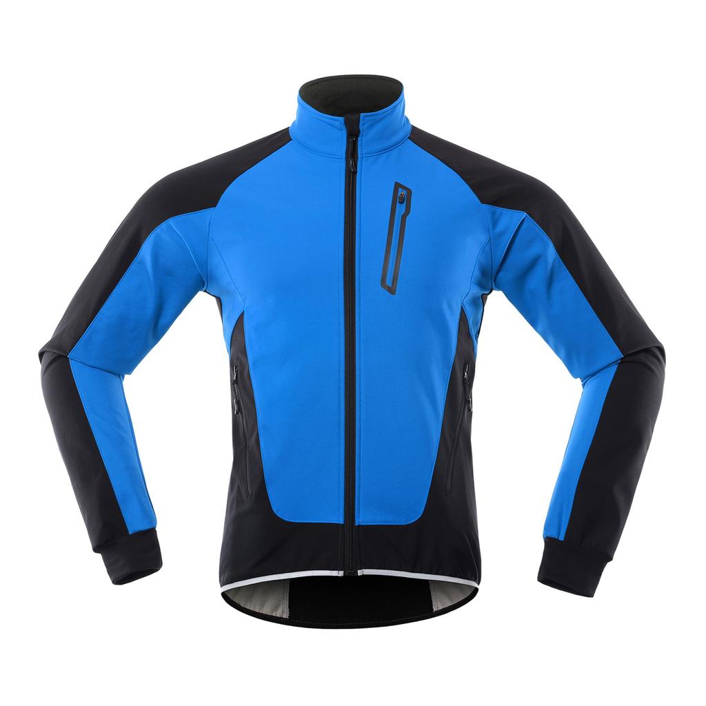Chaqueta de Ciclismo para Hombre Impermeable Cortavientos Térmica Forro Polar Maillot de Ciclismo MTB Bicicleta Ciclismo Correr Otoño Invierno Chaqueta Abrigo