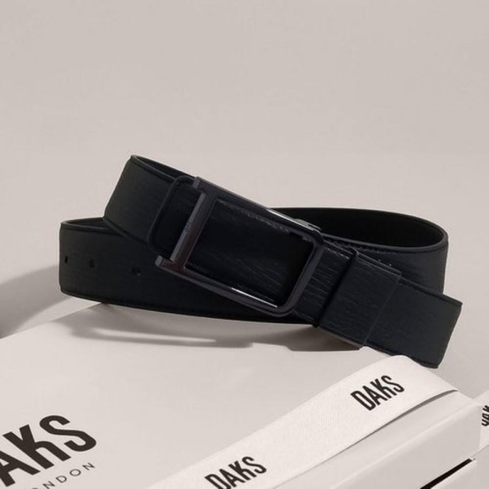 Daks Premium Soft Classic Black Italian Leather Hook Belt Dbbe6e130bk Single option