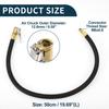 TUCKBOLD Car Tire Inflator Extension Tube 0.305"x32TPI Durable Air Pump Extension Hose Adapter Tire