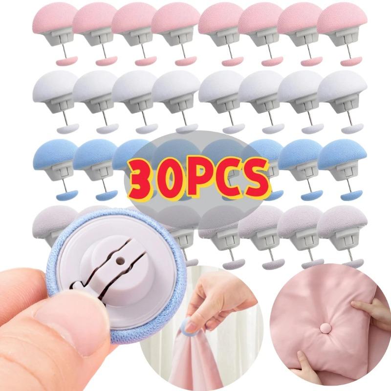 5-30PCS BedSheet Quilt Clip One Button Unlock Duvet Cover Fastener Clip Anti Slip Blanket Buckles Quilt Holder Fixator Grippers