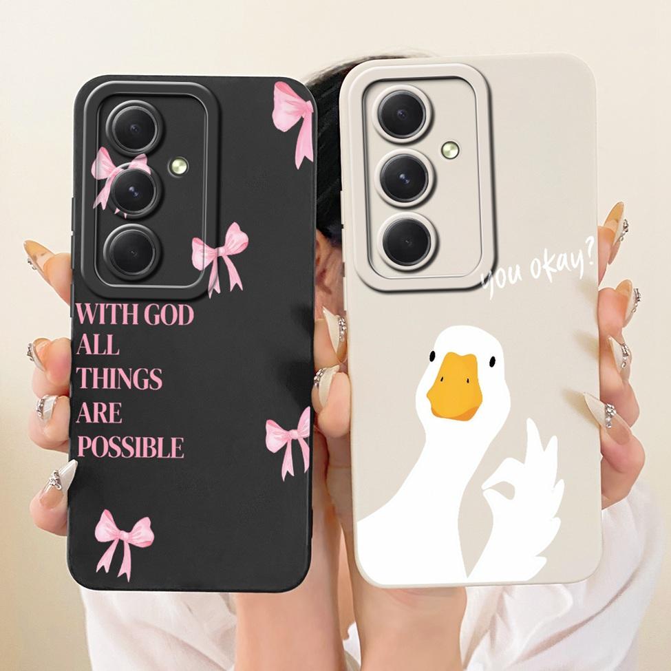 Case For Samsung A55 5G A556V A556B A556E A5560 Casing For Samsung Galaxy A55 5G Cover Silicone Fashion Cartoon Funny Painted