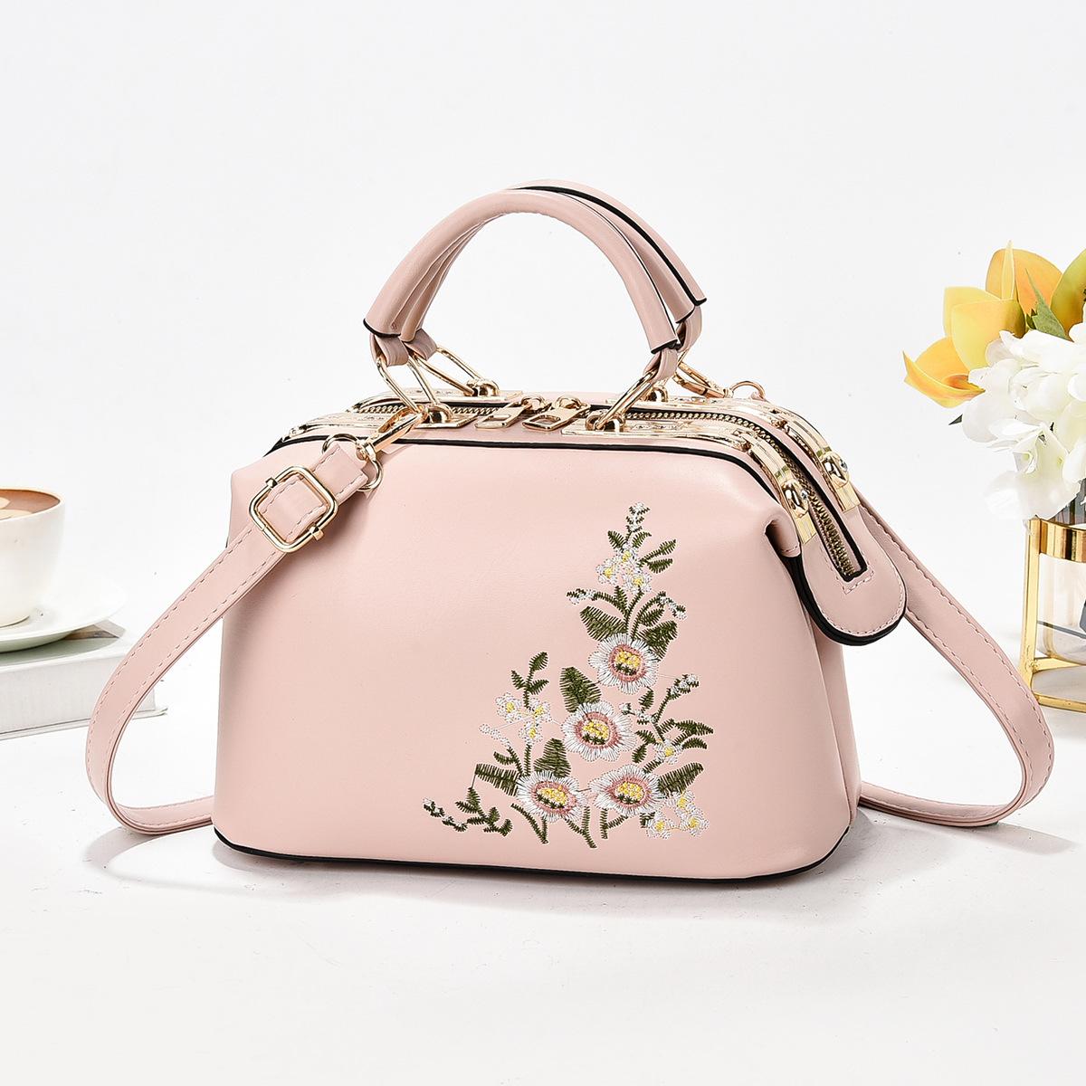 

Personalized Embroidered Womens Crossbody Bag Luxury Womens Handbag Boston Pillow Bag New Fashion Ladies Shoulder Bag women 24.5x13x15cm