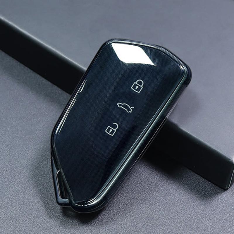 For VW Volkswagen Golf 8 ID.3 ID.4 Skoda Octavia A8 MK4 MK8 2026 2026 GTI R TPU Transparent Car Key Fob Case Cover Accessories