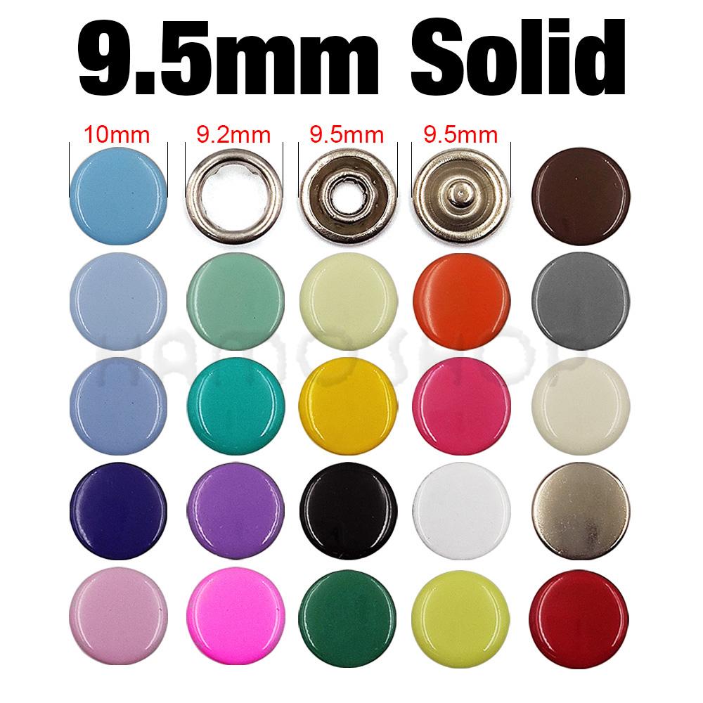 50-100Pcs Metal Prong Snap Button Hollow/Solid Press Prong Ring Button Studs Fasteners For Clothes Garment Sewing Bags Shoes