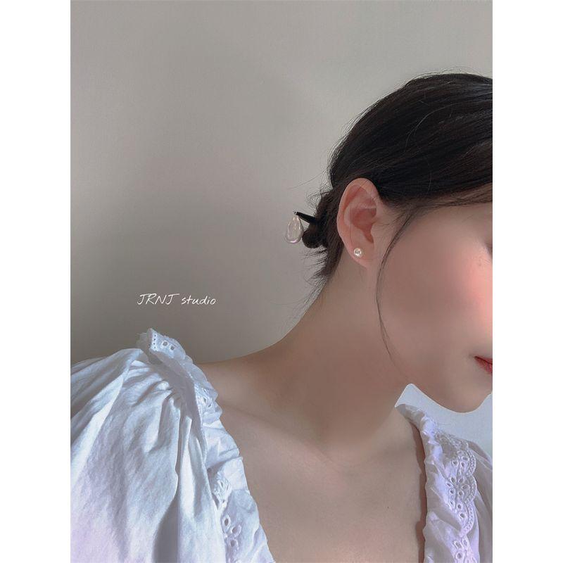

Jrnj Бобы адзуки Барочный Натуральный Жемчуг Natural Baroque Pearl Stud Earrings/Pair