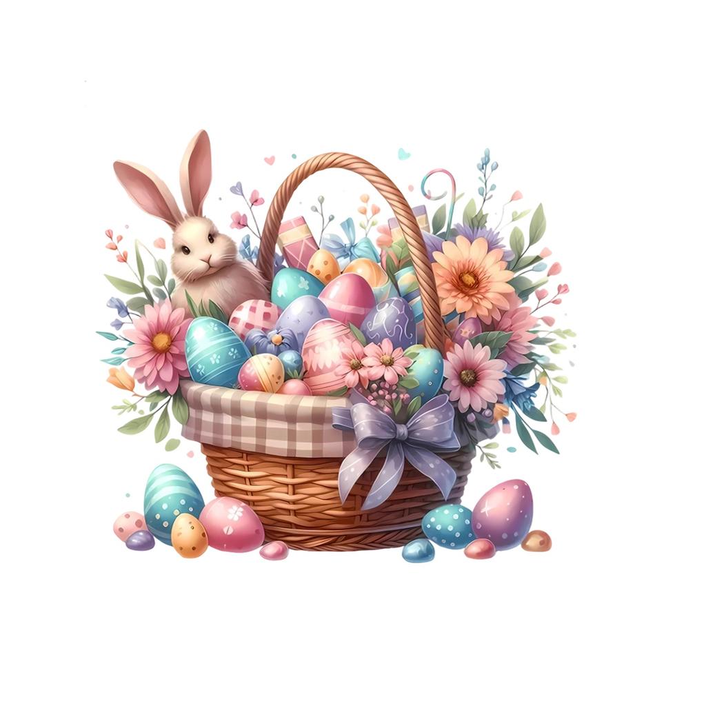 Easter Themed Easter Egg Wall Stickers, Wall Decorations, Holiday Decoration Stickers, PVC Self-adhesive Stickers