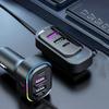 81W Power Car-mounted multi-function charger 6 in 1 Ports Super Fast Charging  Universal Vehicles