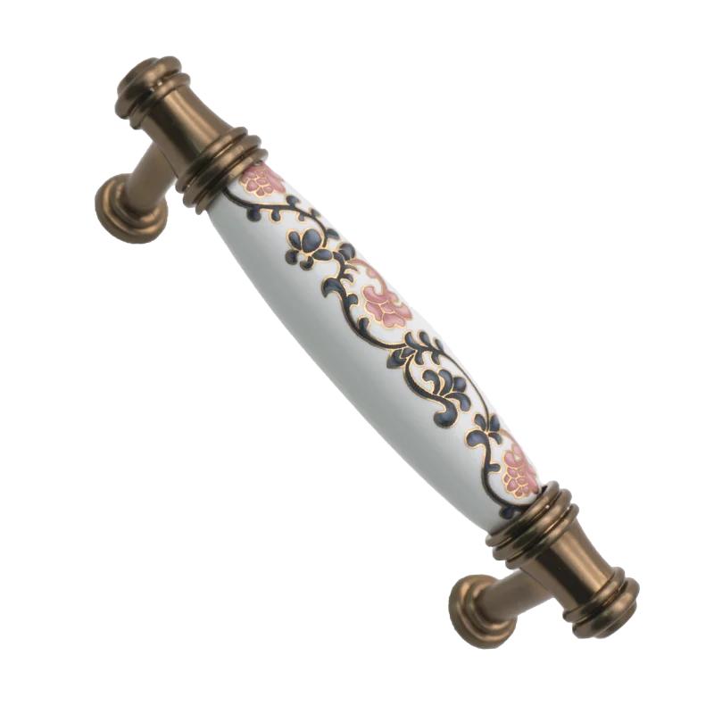 Ceramic Handle American Retro Cabinet Door Modern Minimalist European Style Drawer Cabinet Wardrobe Cabinet Handle