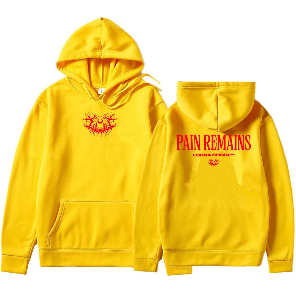 Moletom com Capuz de Manga Comprida de Lã Lorna Shore Masculino Casual Grunge Unissex Streetwear Tops Masculinos