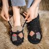 Plush Warm Cotton Shoes Handmade Embroidered Soft Sole Cloth Shoes Retro Women's Short Boots