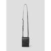 Pu Asymmetrical Flap Phone Bag Black
