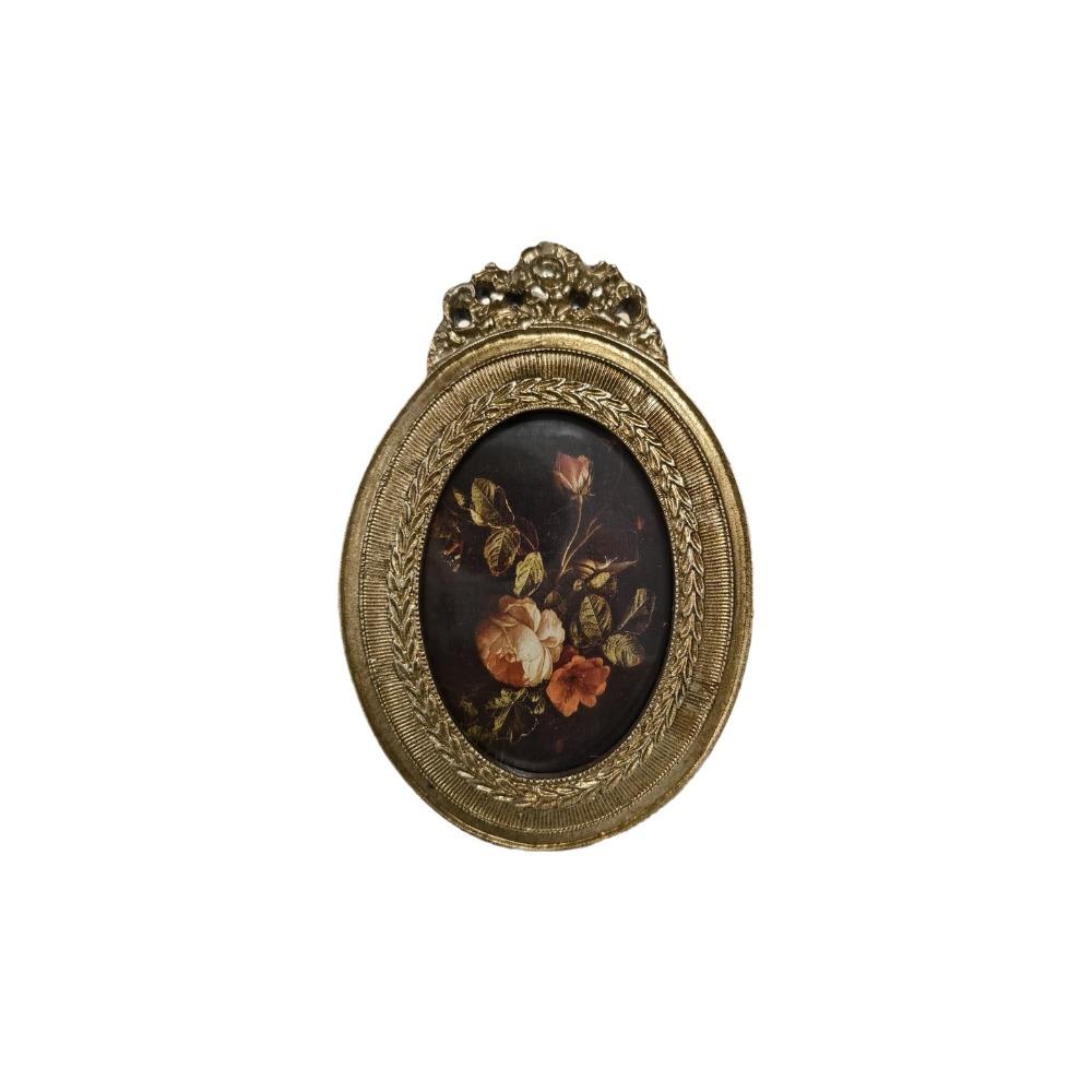 Carved Flower Design French Baroque Photo Frame Rectangular Oil Picture Frame Bedroom