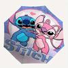 1pc Stitch,Lilo Automatic Folding Umbrella: Compact 8-Bone Design Cartoon Outdoor Travel Companion, Business Umbrella, Christmas Valentine's
