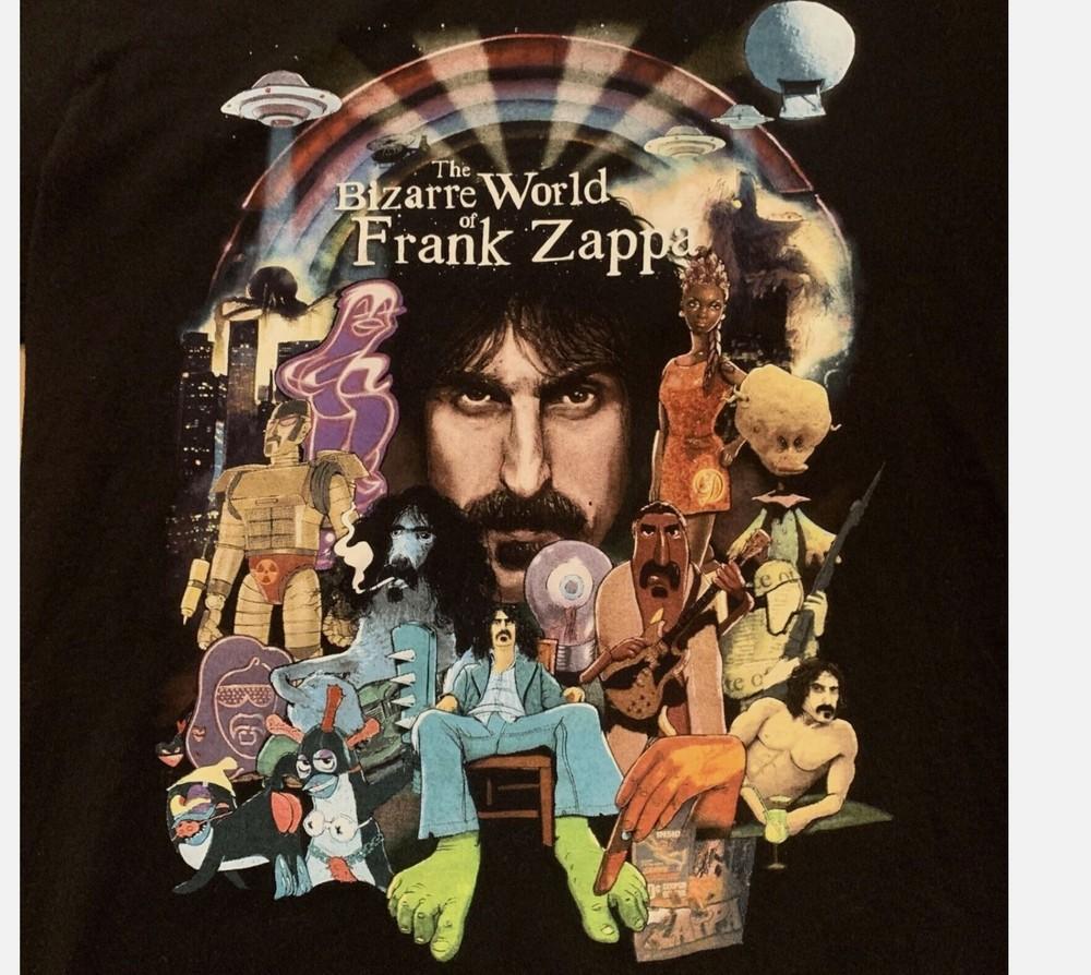

Футболка Фрэнка Заппы The Bizarre World of Frank Zappa Футболка Все Размеры 3XL