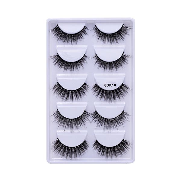 

Многослойные трехмерные накладные ресницы из химического волокна 5 пар натуральных густых ресниц тонкие завитые накладные ресницы