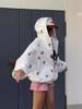 Cherry Blossom Printed Hoodie Sweatshirt Casual Autumn Women Street Style Fashion Brand Loose Versatile Sports Pullover with Hood