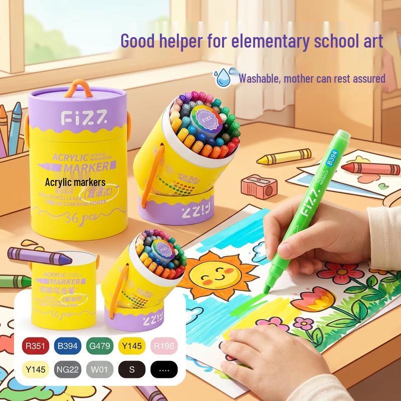 Fizz Soft-Tip Acrylic Marker Pen Gift Set