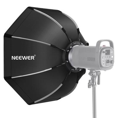 Neewer Octagonal Softbox Foldable Bowens Mount Speed Ring with Carrying Case Compatible with Neewer CB60 CB100 CB150 Version 4 and Other Bowens Mount