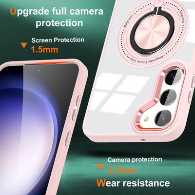 Θήκη για Samsung Galaxy S23+ PC+TPU με Βάση Στήριξης Κάλυμμα Τηλεφώνου Συμβατή με MagSafe
