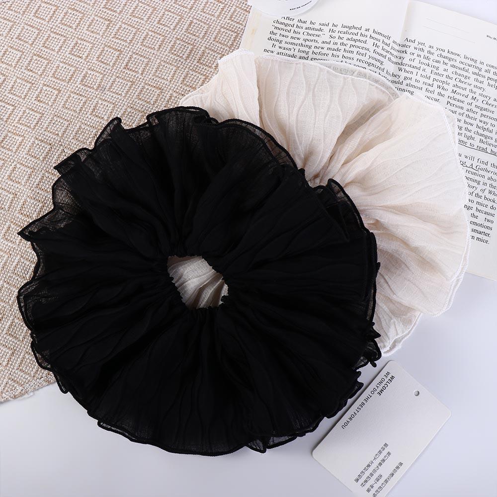 Flower Lace French Girl Hair Band Hair Tie Wrinkle Hair Rope Korean Style Headwear Women Scrunchies