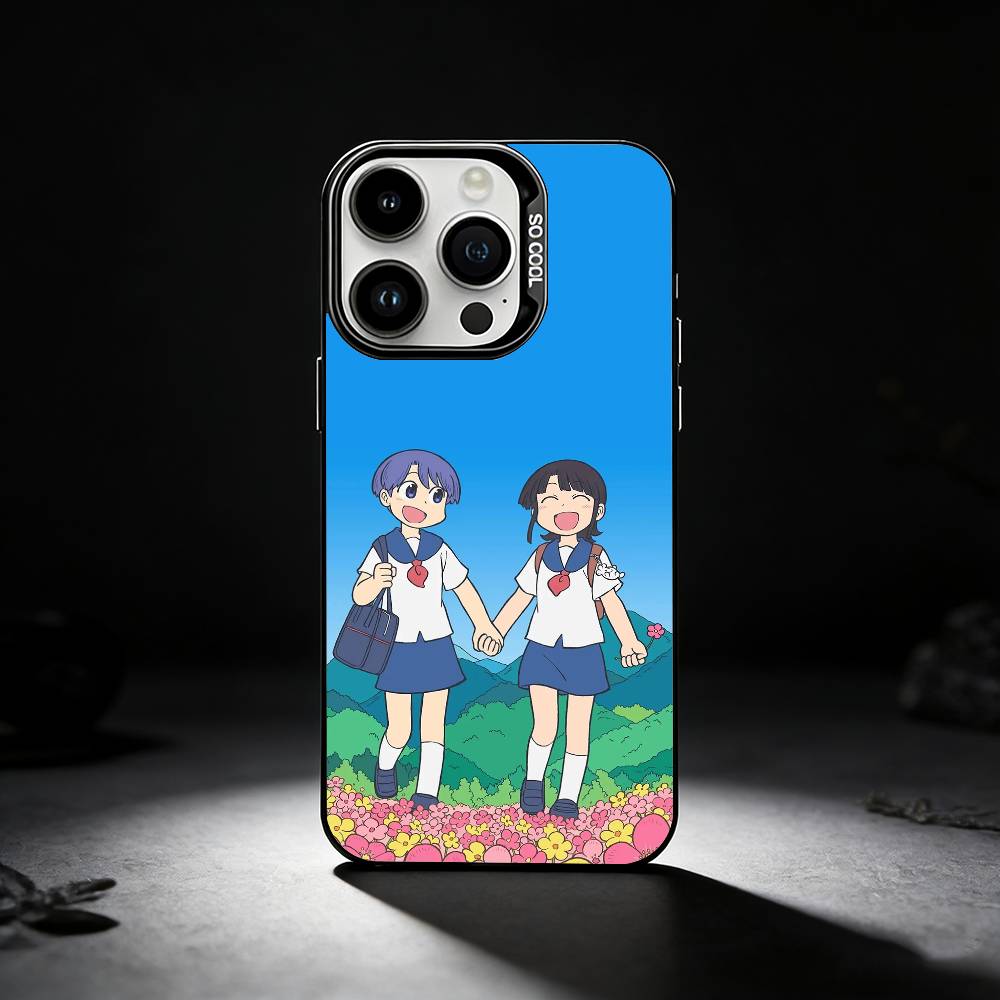 CITY THE ANIMATION Anime Phone Case For iPhone 17,16,15,14,13,12,11 Plus,Pro Max,XS,Colored silver phone case