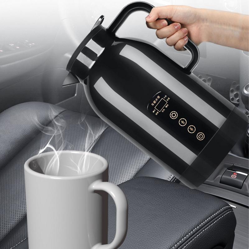 Portable Travel Heating Cup 1150ml 12V/24V Electric Auto Kettle For Milk Drinks Car Thermal Cup Car Electrical Appliances