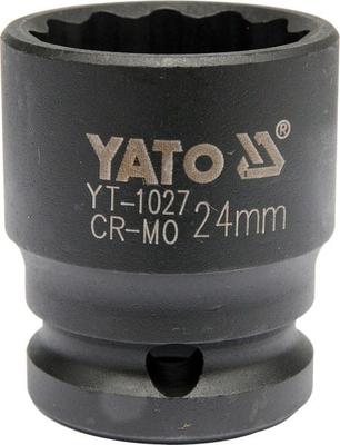 Yato Impact Socket 12K 1/2" Short 24