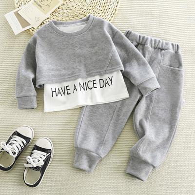 Completo Moda per Bambine Bambini Primavera Abbigliamento Sportivo Set 2 Pezzi Abbigliamento Toddler Autunno Tuta Sportiva Casual