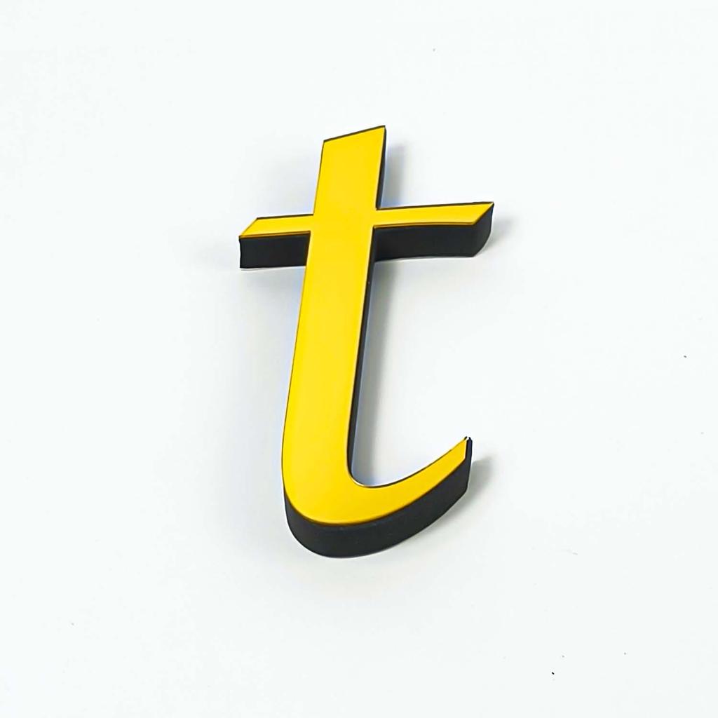 Lowercase A-Z English Mirror Wall Stickers - DIY Decorative Self-Adhesive Décor for Home & Bedroom