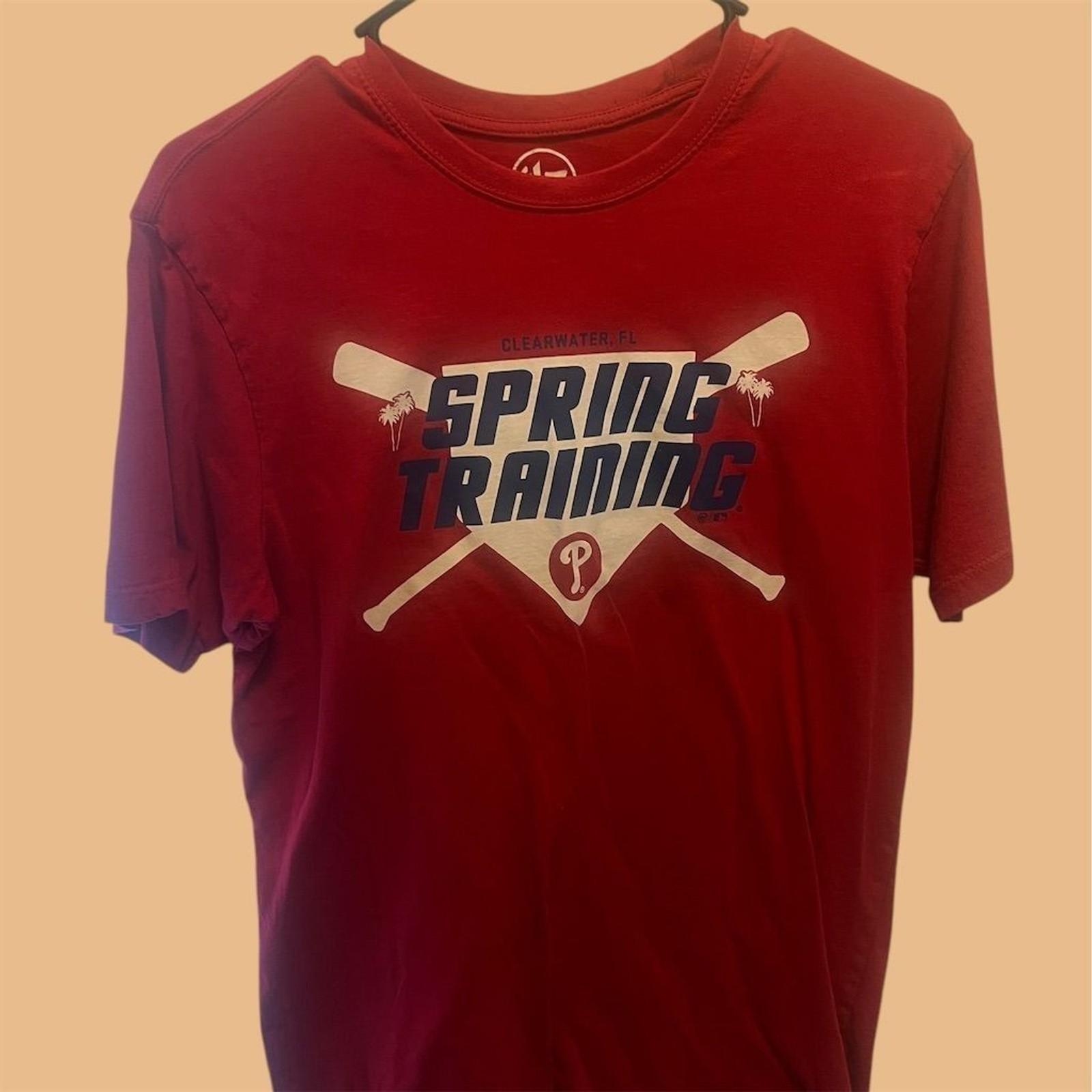 Philadelphia Phillies Spring Training Men s T-Shirt Red Size Small Clearwater FL 3XL