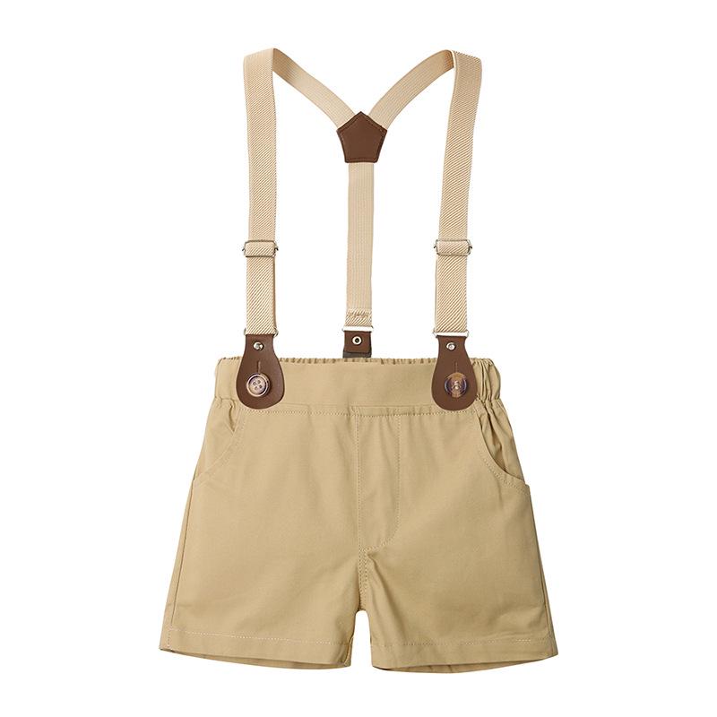 Summer British Style Toddler Performance Suit for Boys - Children's Formal Overalls Set