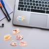 50 Cartoon Colorful Snail Doodle Stickers Trolley Box Water Cup Diary Waterproof DIY Stickers
