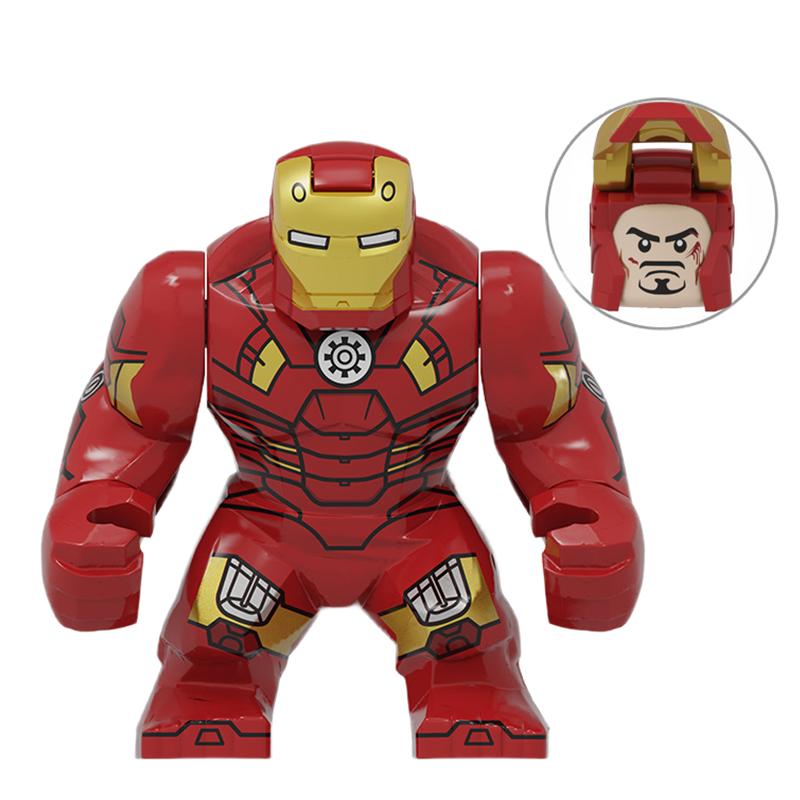 Blind Box Mini Building Blocks PG1805 Figures Big Goblin Spiderman Iron Man Venom Captain Hawk Deadpool Armor Christmas Gift Toy